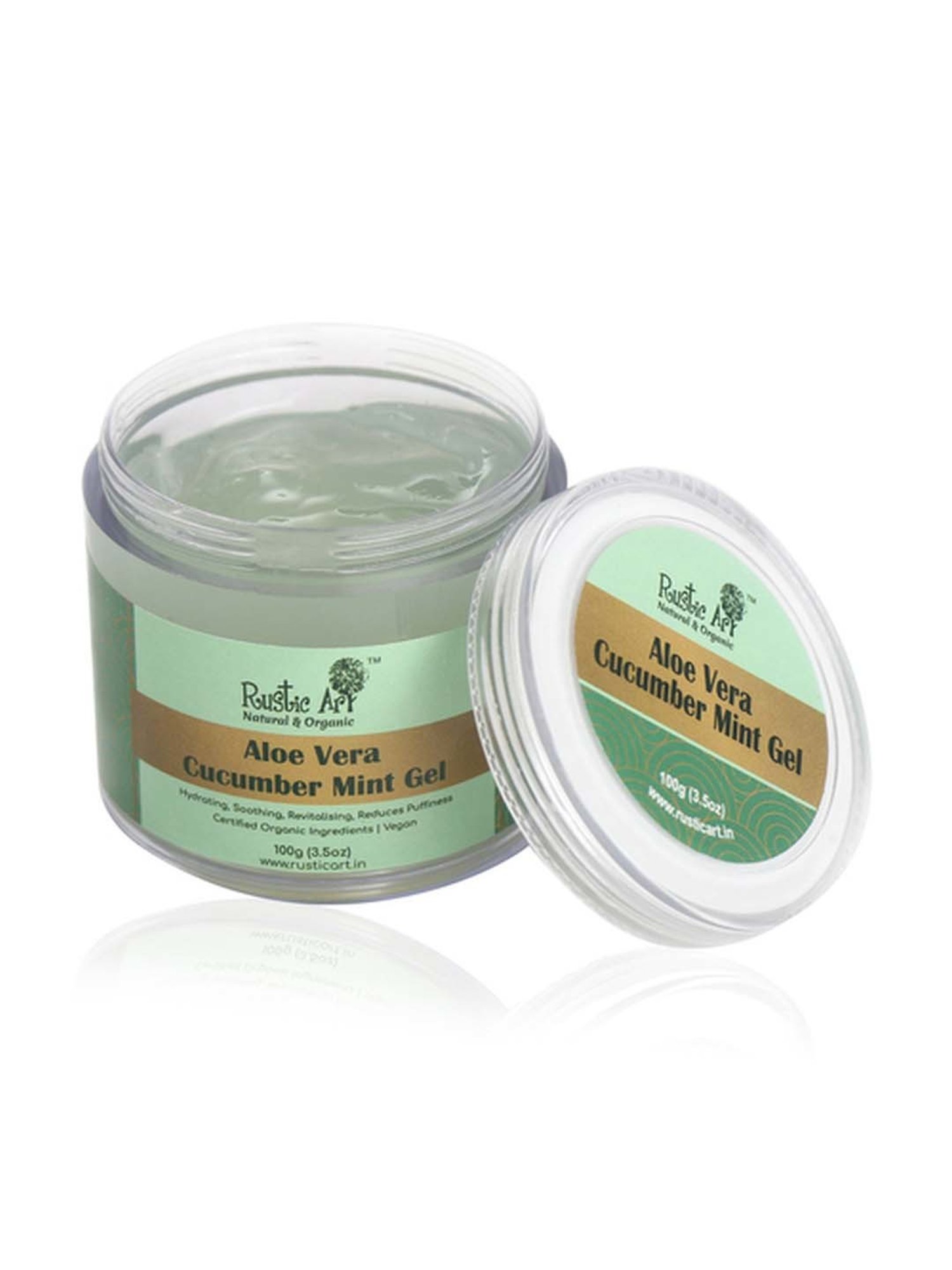 Rustic Art Aloe Vera Cucumber Mint Gel - 100 gm