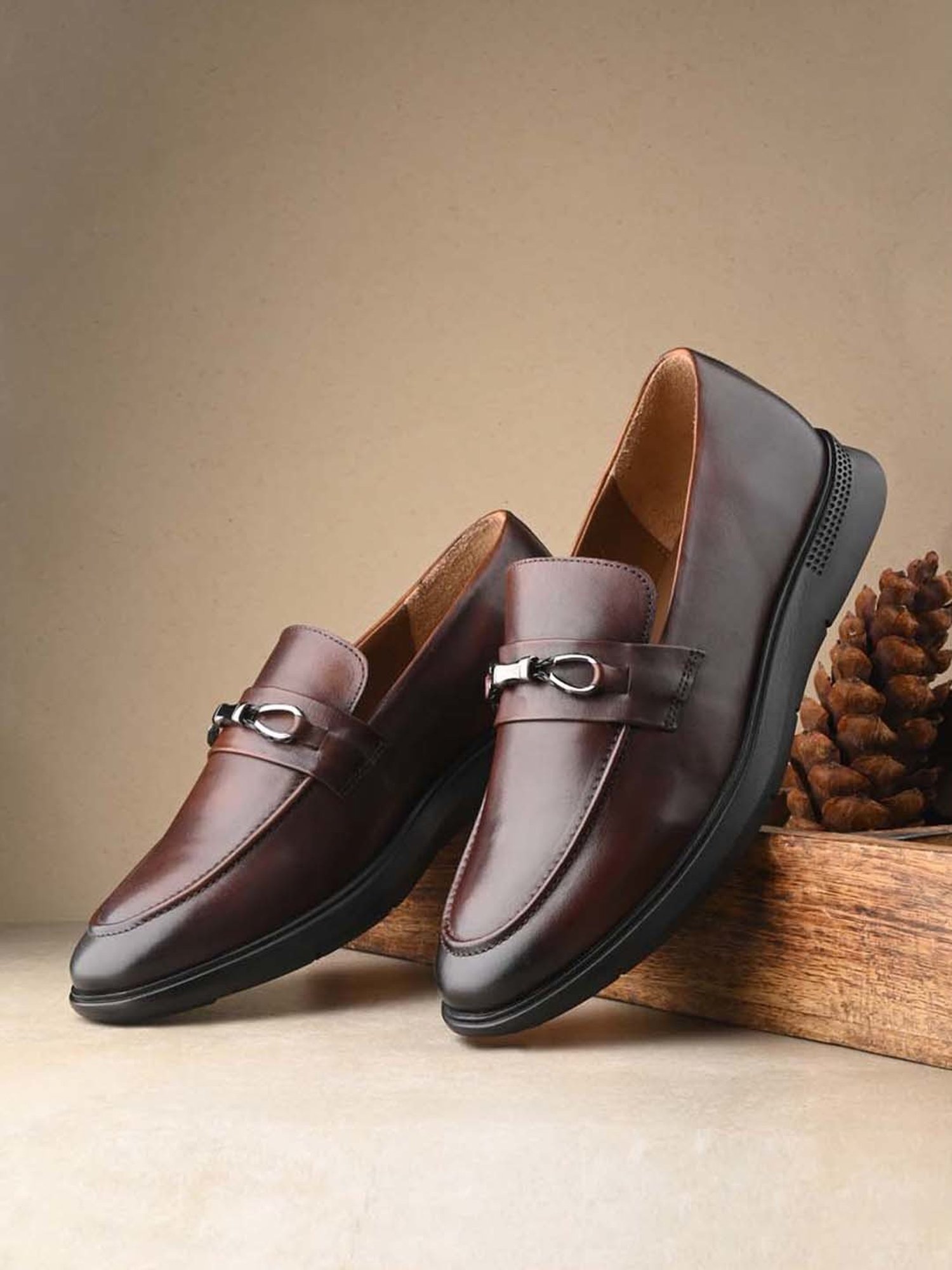 San Frissco Men's Brown Formal Loafers