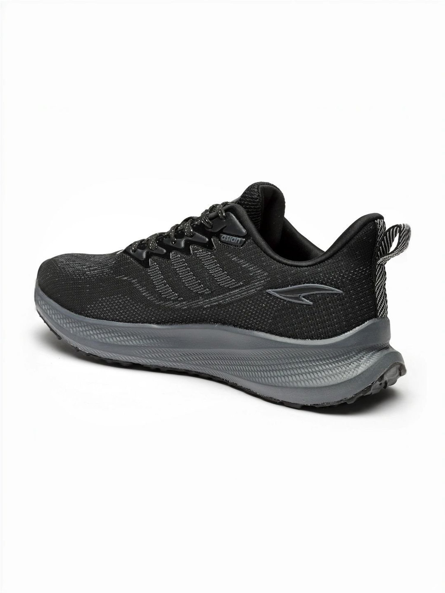 Asian Men's Black Running Shoes