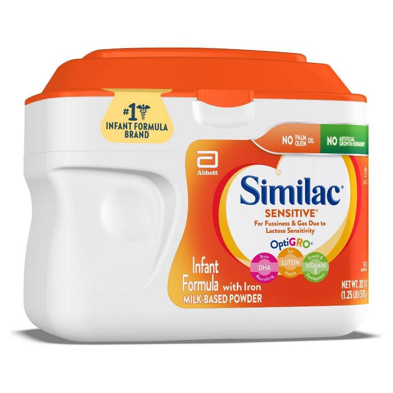 Similac Sensitive For Fussiness and Gas Infant Formula with Iron Powder - 20.1oz