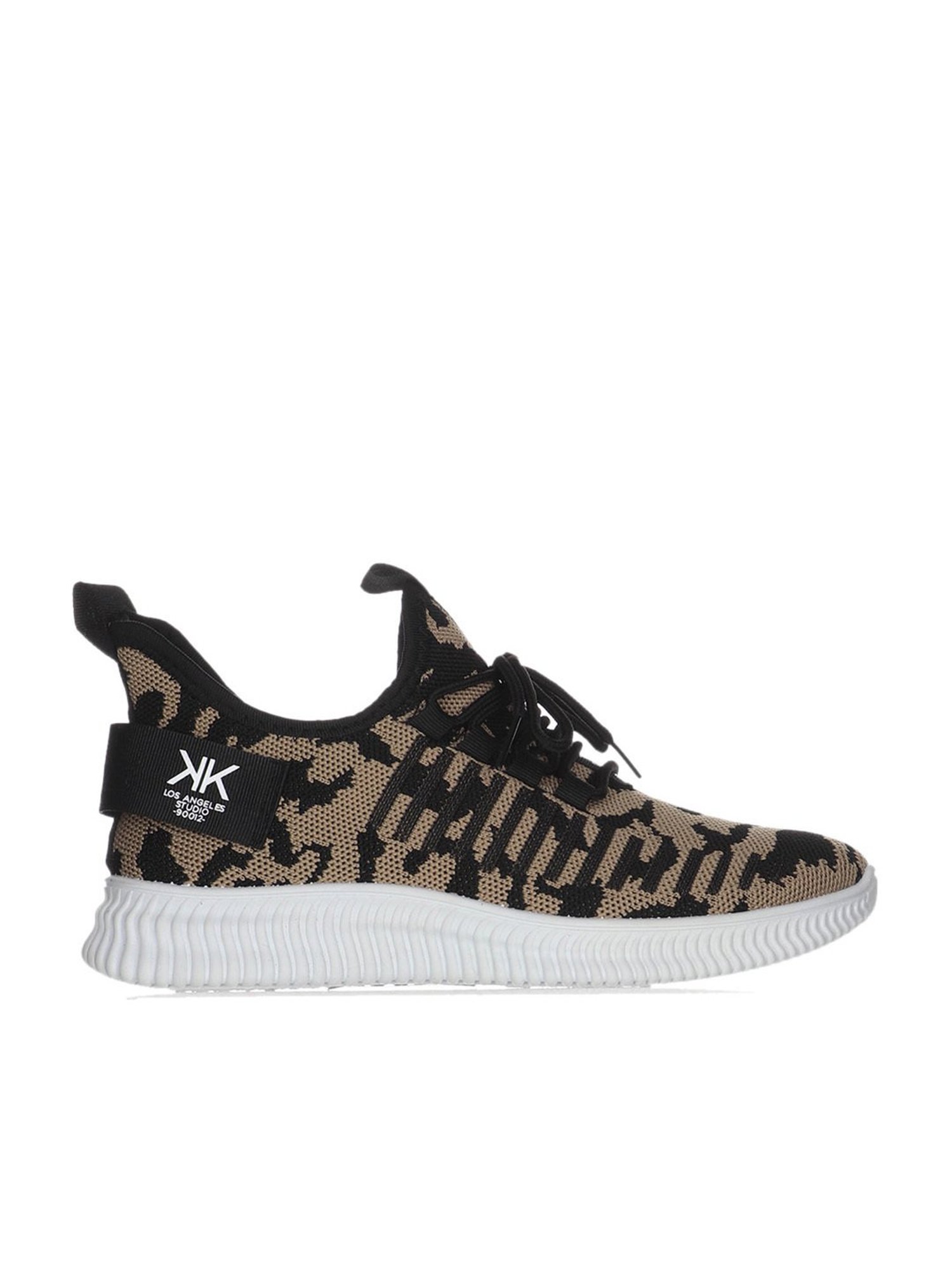 Kendall + Kylie Women's Leopard EZORA 2.0 Low Top Lace Up Multi Sneakers