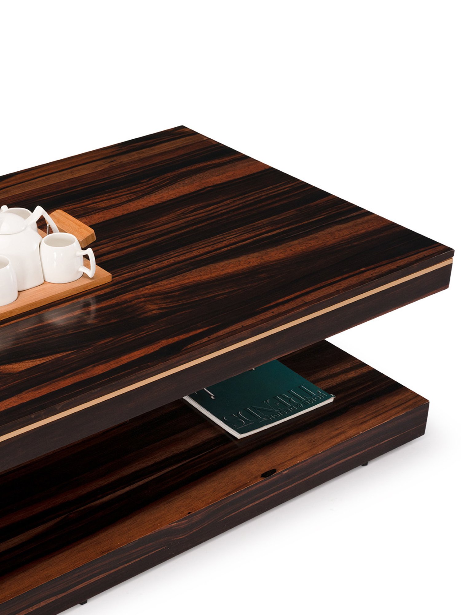 Durian Belmont Brown Engineered Wood Veneer Center Table