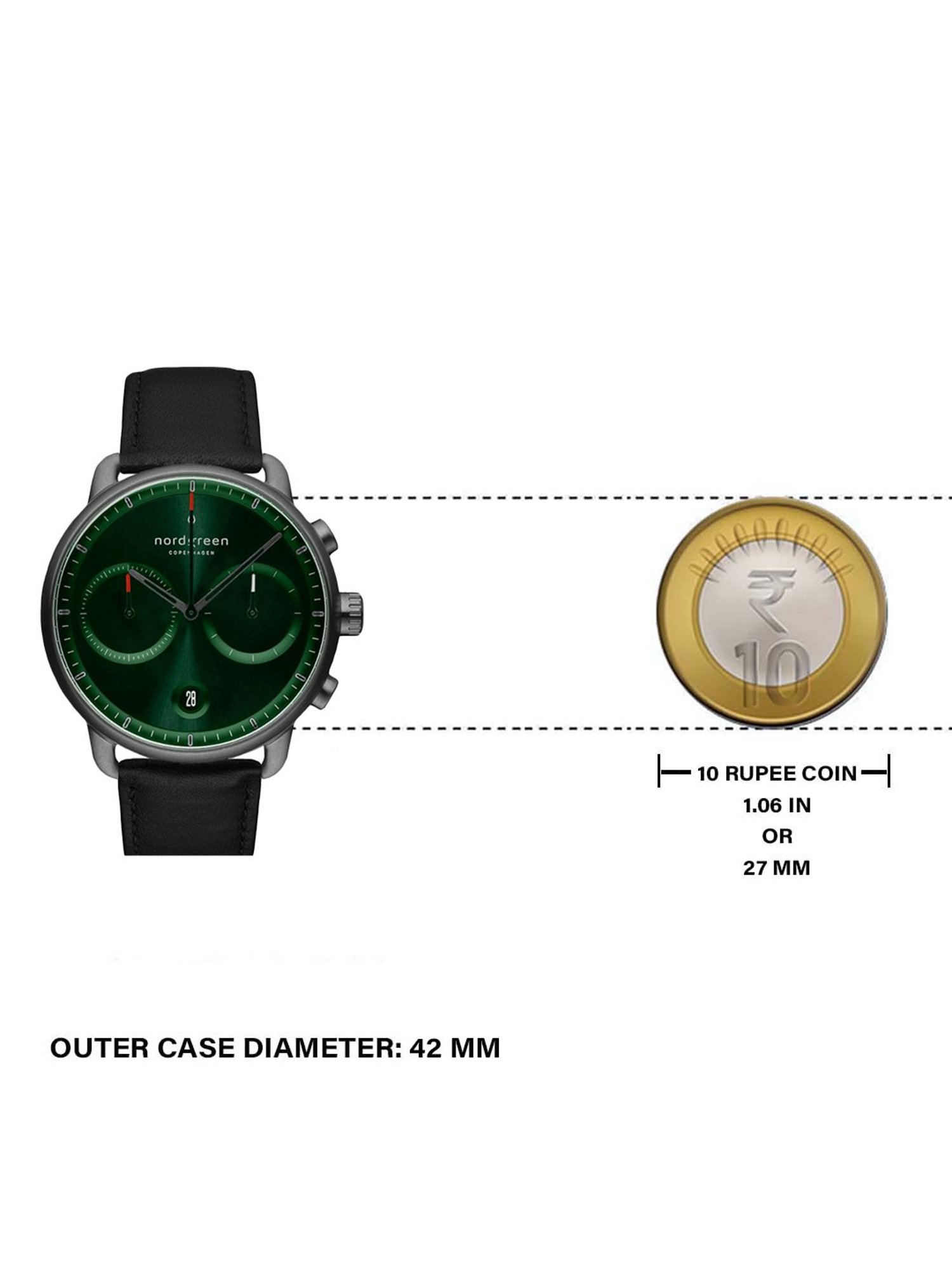 Nordgreen PI42GMLEBLGS Pioneer Analog Watch for Men