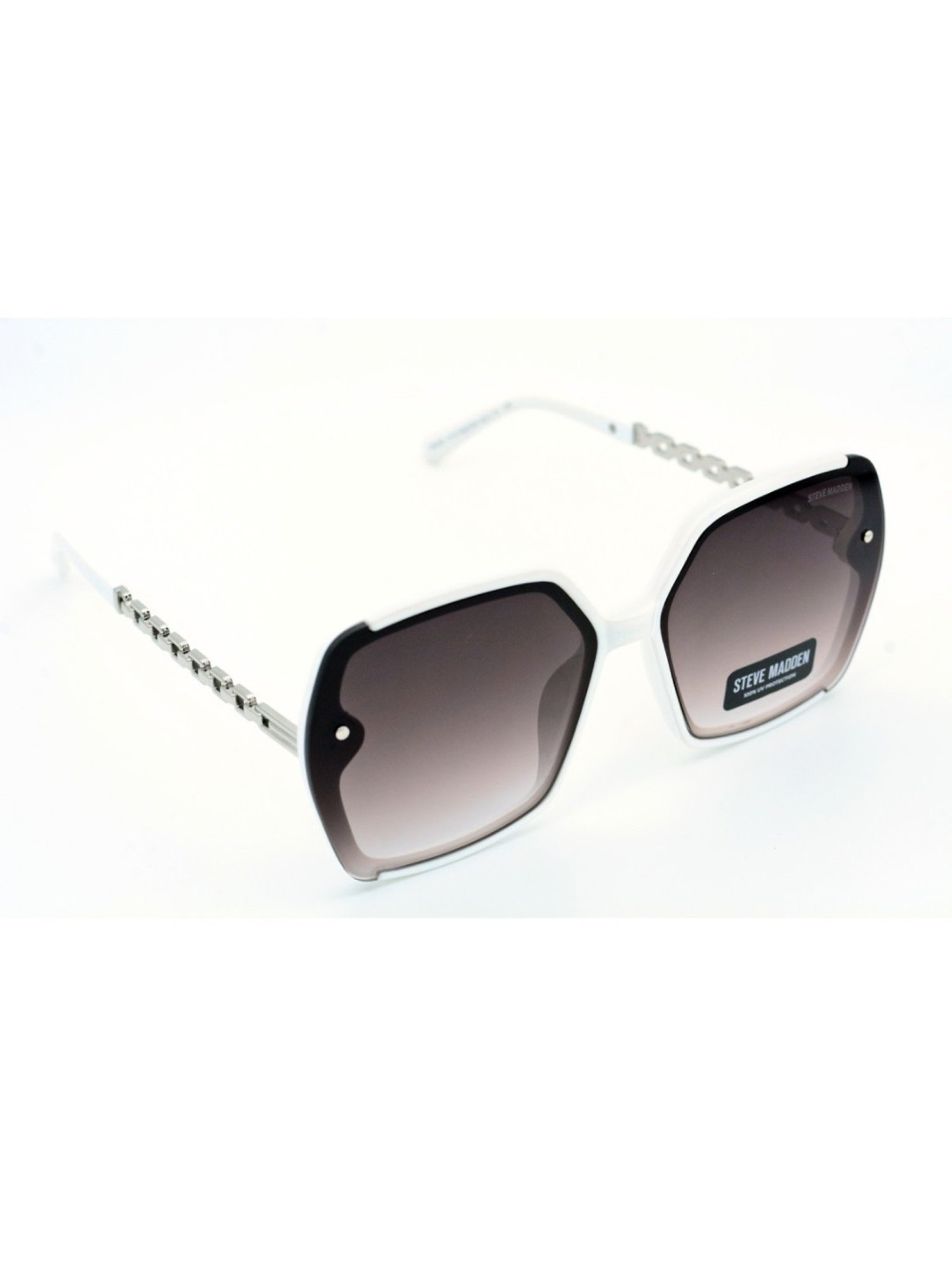 STEVE MADDEN Black Square UV Protection Sunglasses for Women