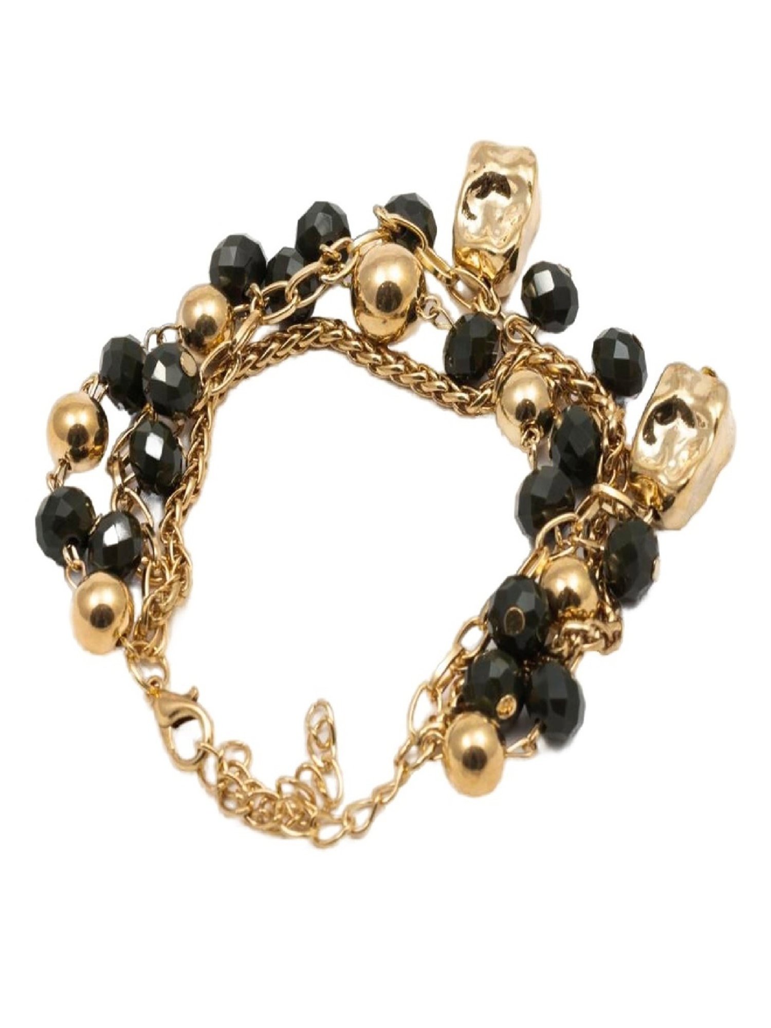 Jewelz Black Beads Stylish Bracelets for Women