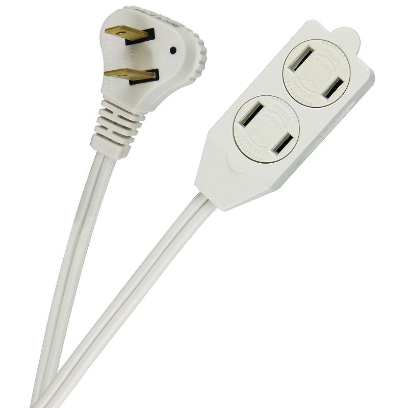 Woods 7' Indoor Extension Cord White