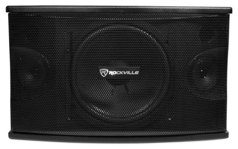 Pair Rockville KPS10 10" 1200w Speakers w/Wall Brackets For Restaurant/Bar/Cafe