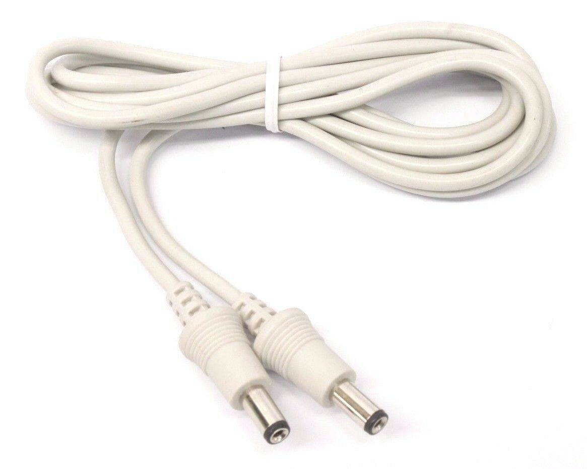 5.5mm x 2.1mm Barrel Plug to 5.5mm 2.1mm Female Tip Extension Patch Cable Cord