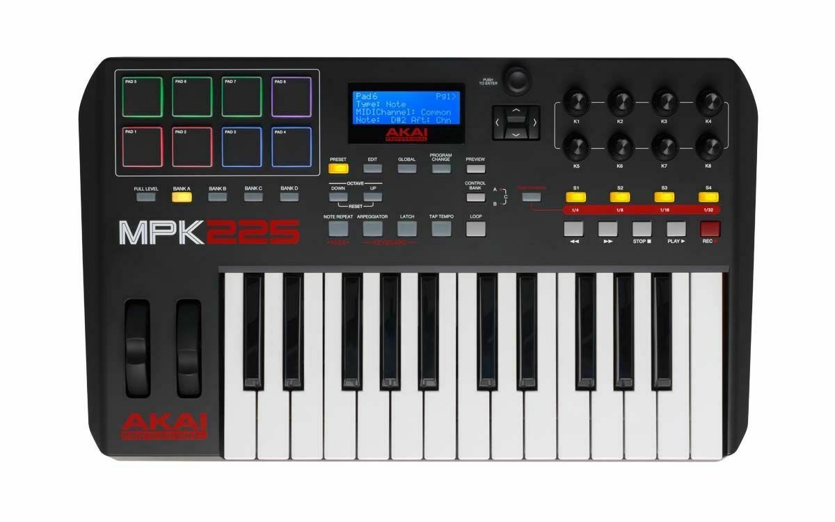 Akai MPK225 MIDI Keyboard Controller!