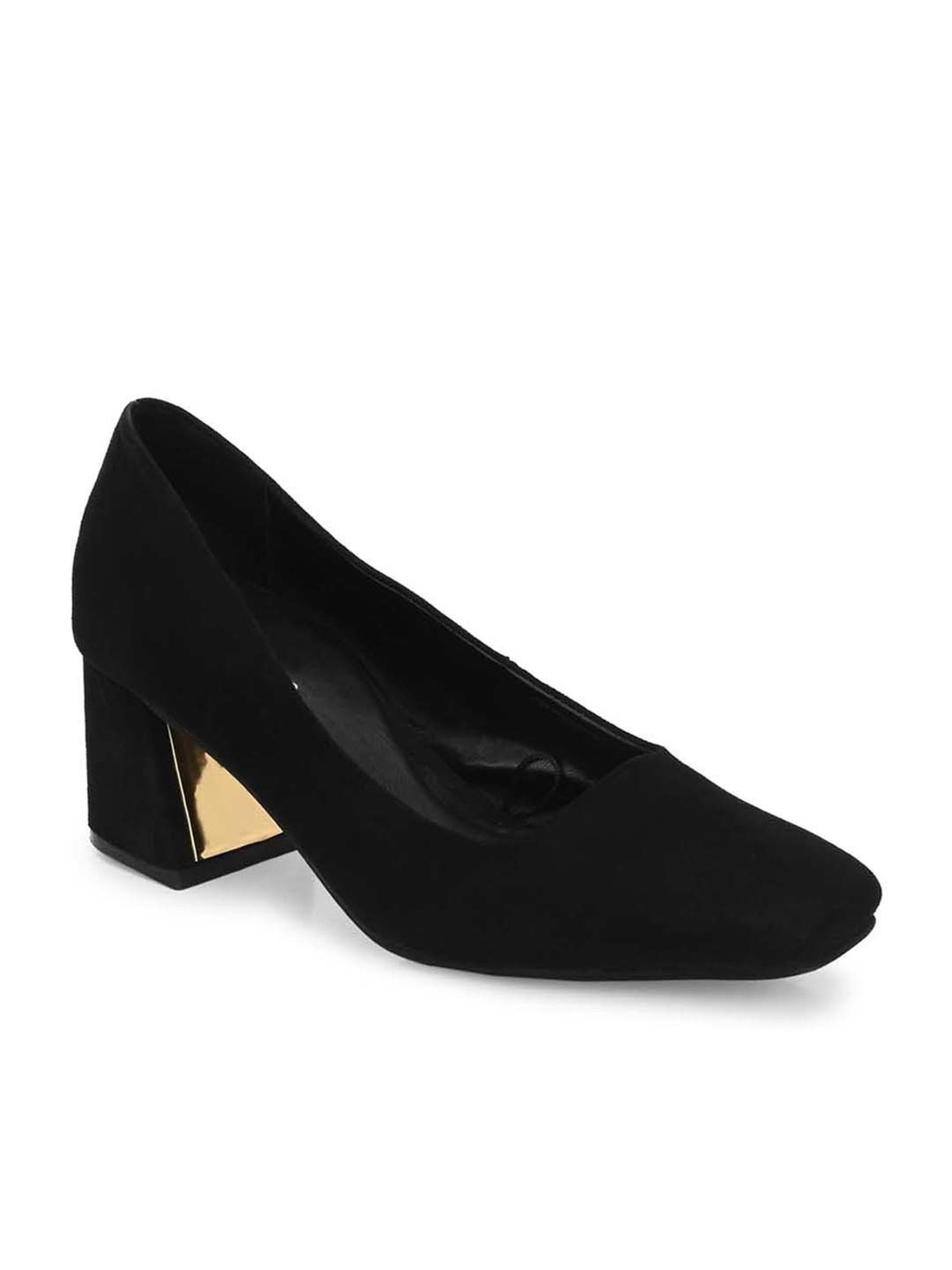 Carlo Romano Women's Black Casual Pumps
