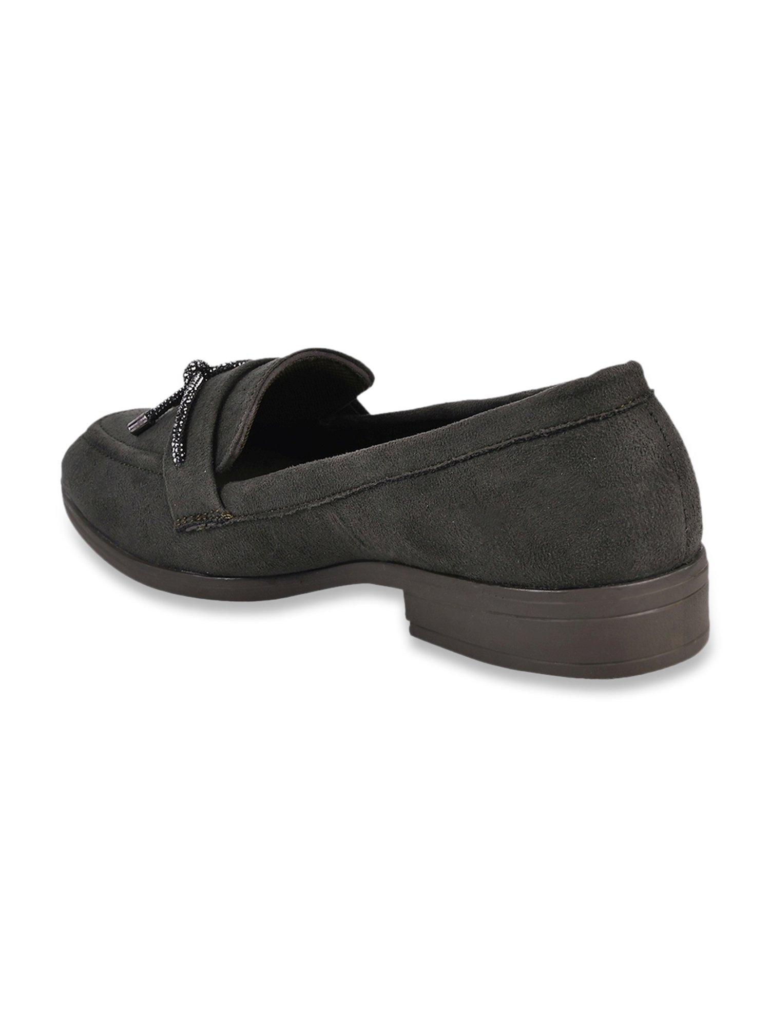 The White Pole Women's Green Casual Moccasins