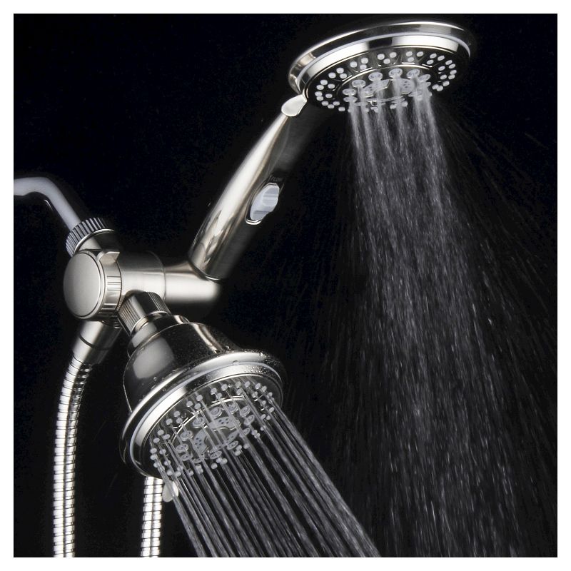 Ultra Luxury Combo Shower System Brushed Nickel - Hotelspa