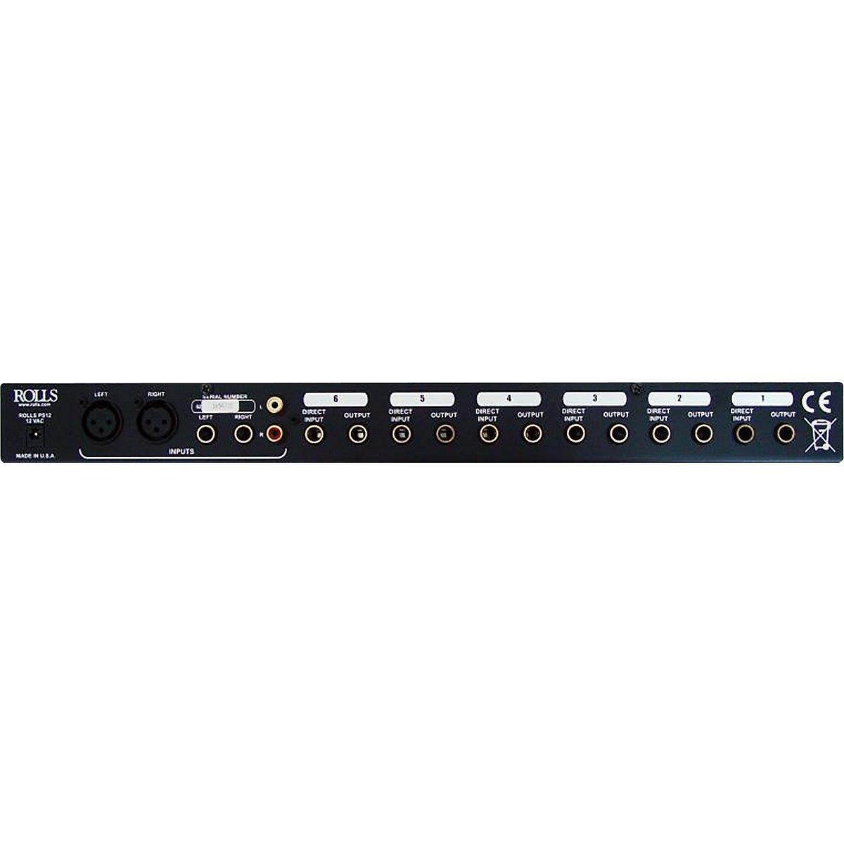 Rolls RA62C 6-Channel Headphone Amplifier, 1U Rackmount