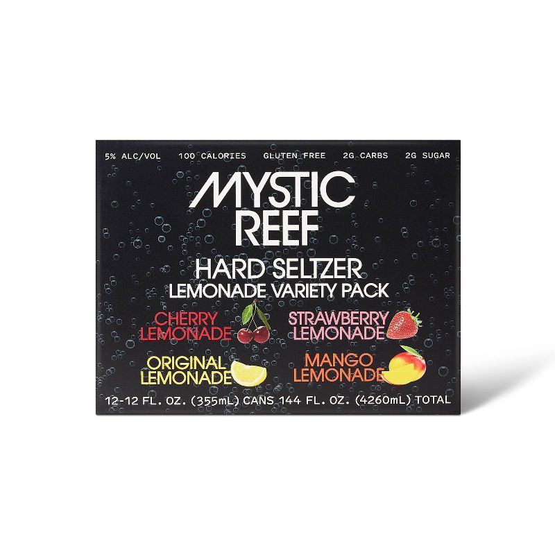 Mystic Reef Hard Seltzer Lemonade Variety Pack - 12pk/12 fl oz Cans