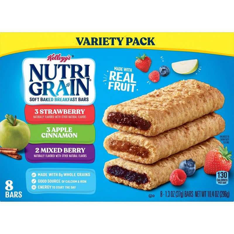 Nutri-Grain Variety Pack Snack Bars - 8ct