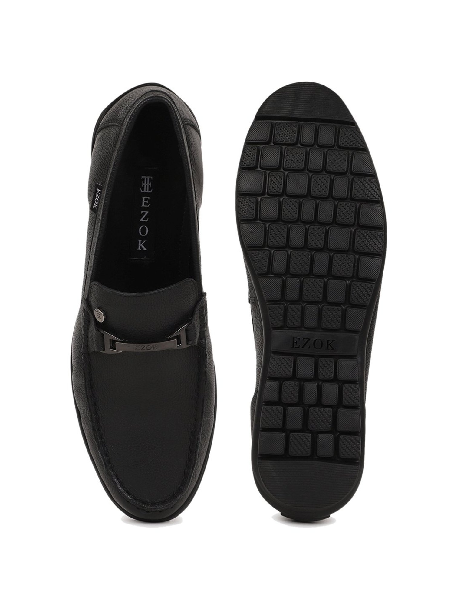 EZOK Men's Black Casual Loafers