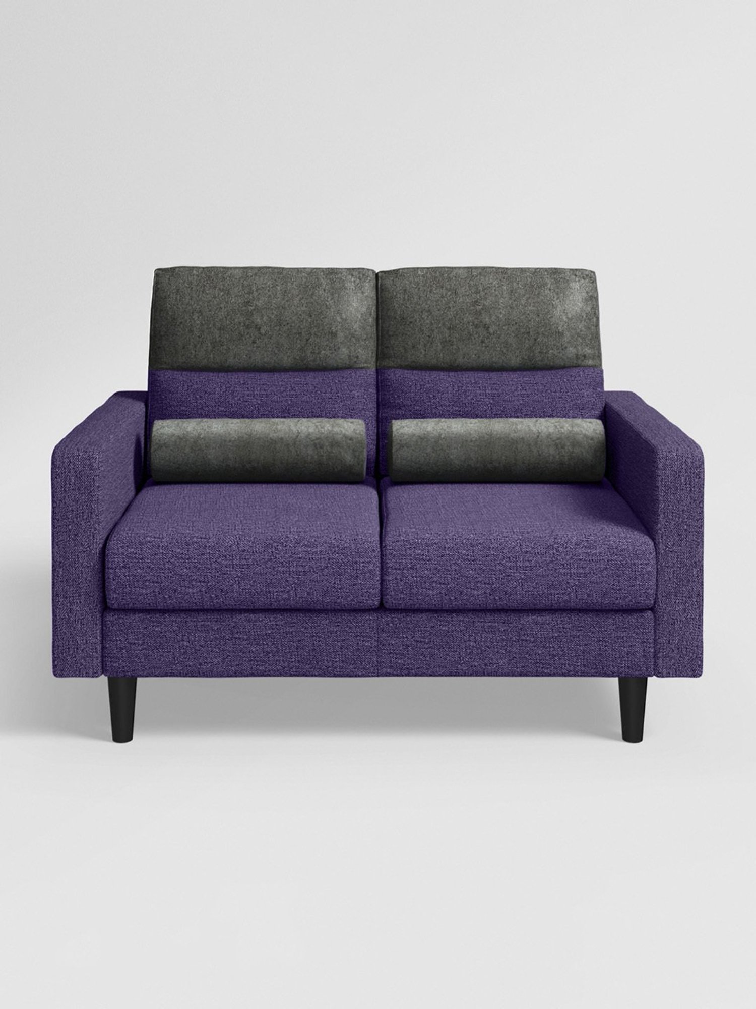 Godrej Interio Highrolla Purple Pinewood 2 Seater Sofa