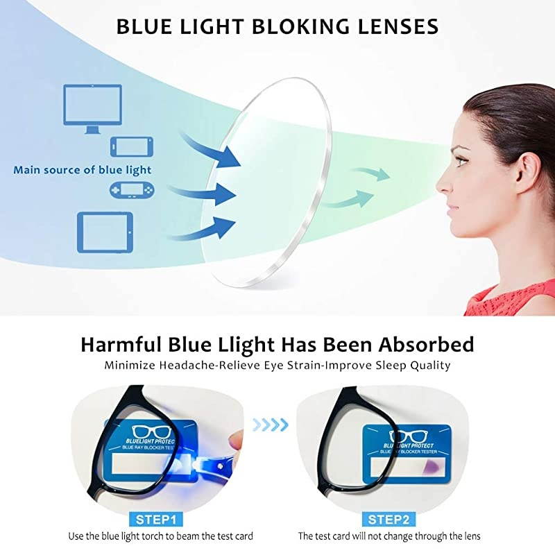 Light Blocking Glasses Computer Glasses Anti Eye Strain Headache