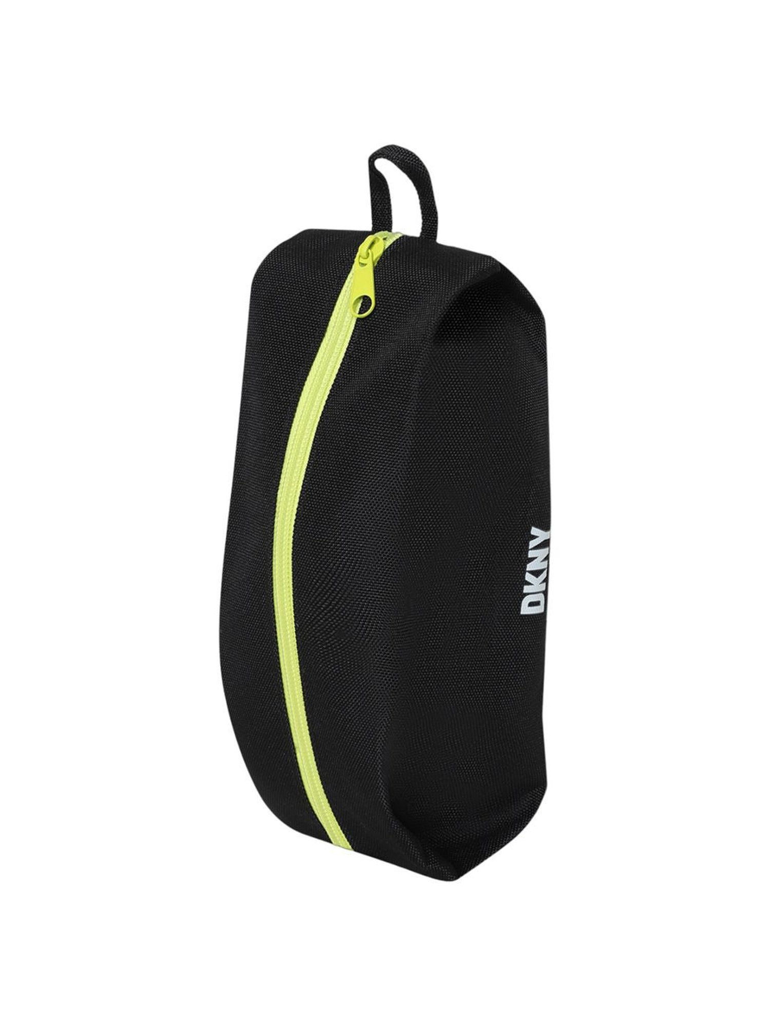 Dkny Black Polyester Solid Pouch