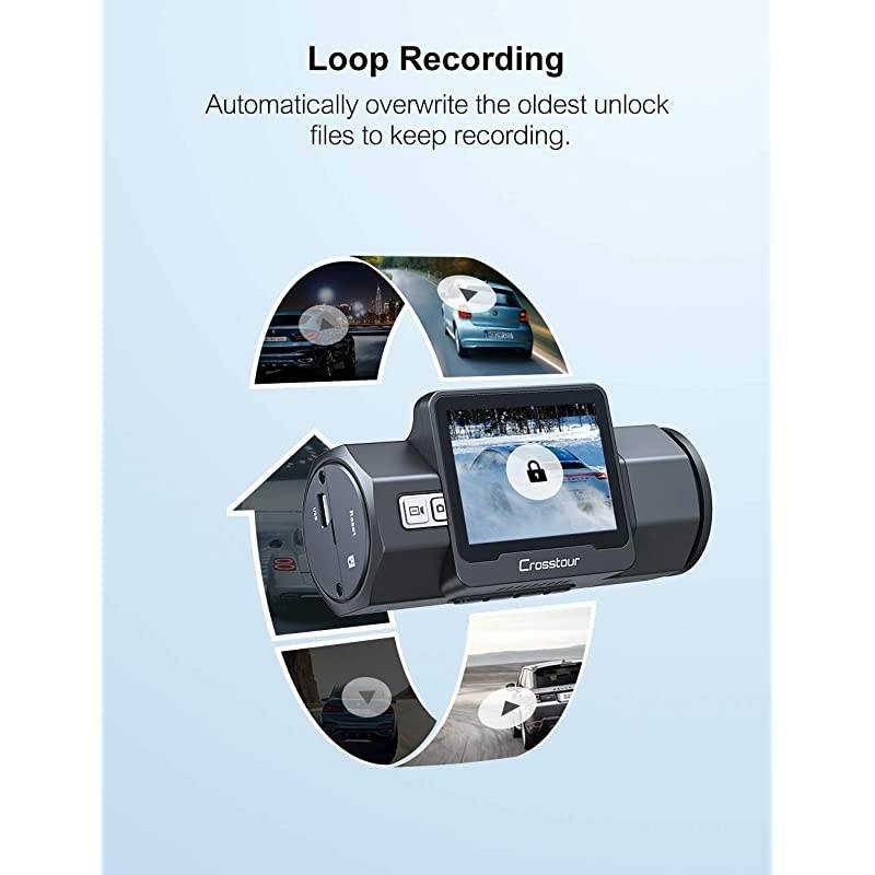 Dashcams for Cars |  Dash Cam 1080P HD | 170&deg; Car Dash Camera | Dashboard Camera | Video Recorder for Cars | Super Night Vision DVR | Parking Mode | G-Sensor | HDR | Loop Recording