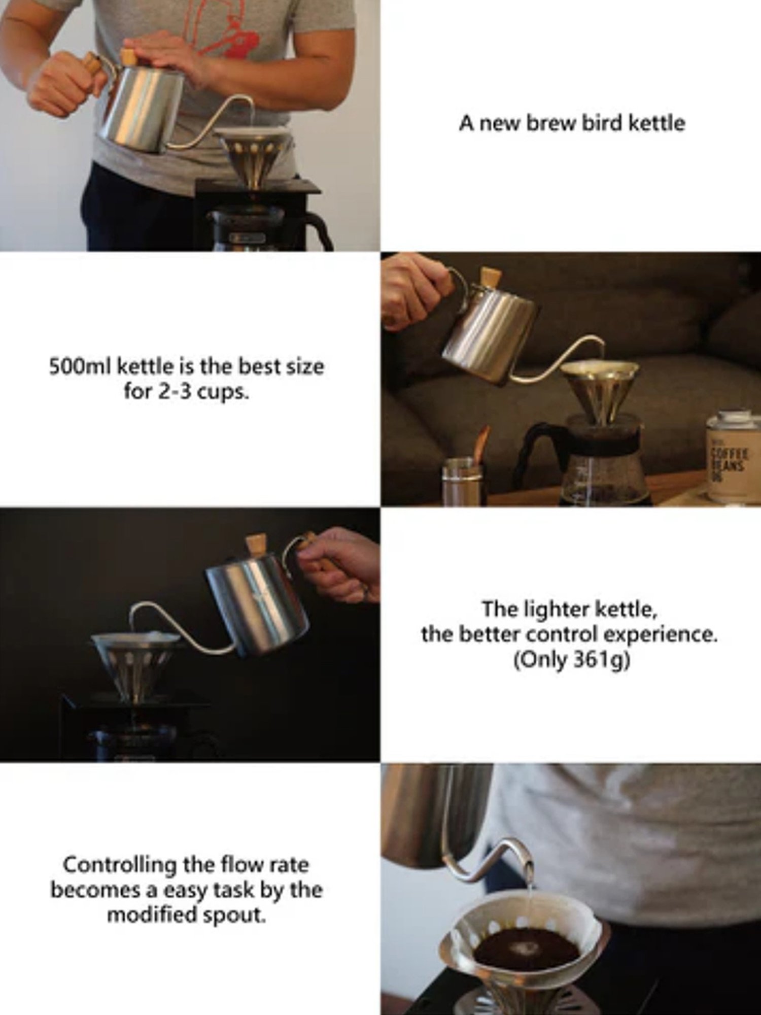 WPM Pour Over Kettle 550 ML (Silver)