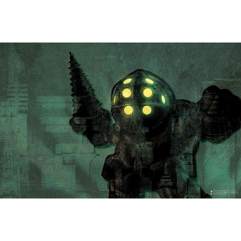 Incredibuilds Bioshock Big Daddy Poster & Wood Model Figure Kit