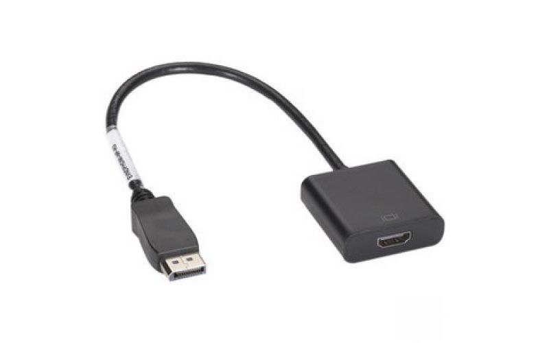 Black Box DisplayPort Adapter, 32 AWG, DisplayPort Male to HDMI Female - 1 ft DisplayPort/HDMI A/V Cable for Audio/Video Device