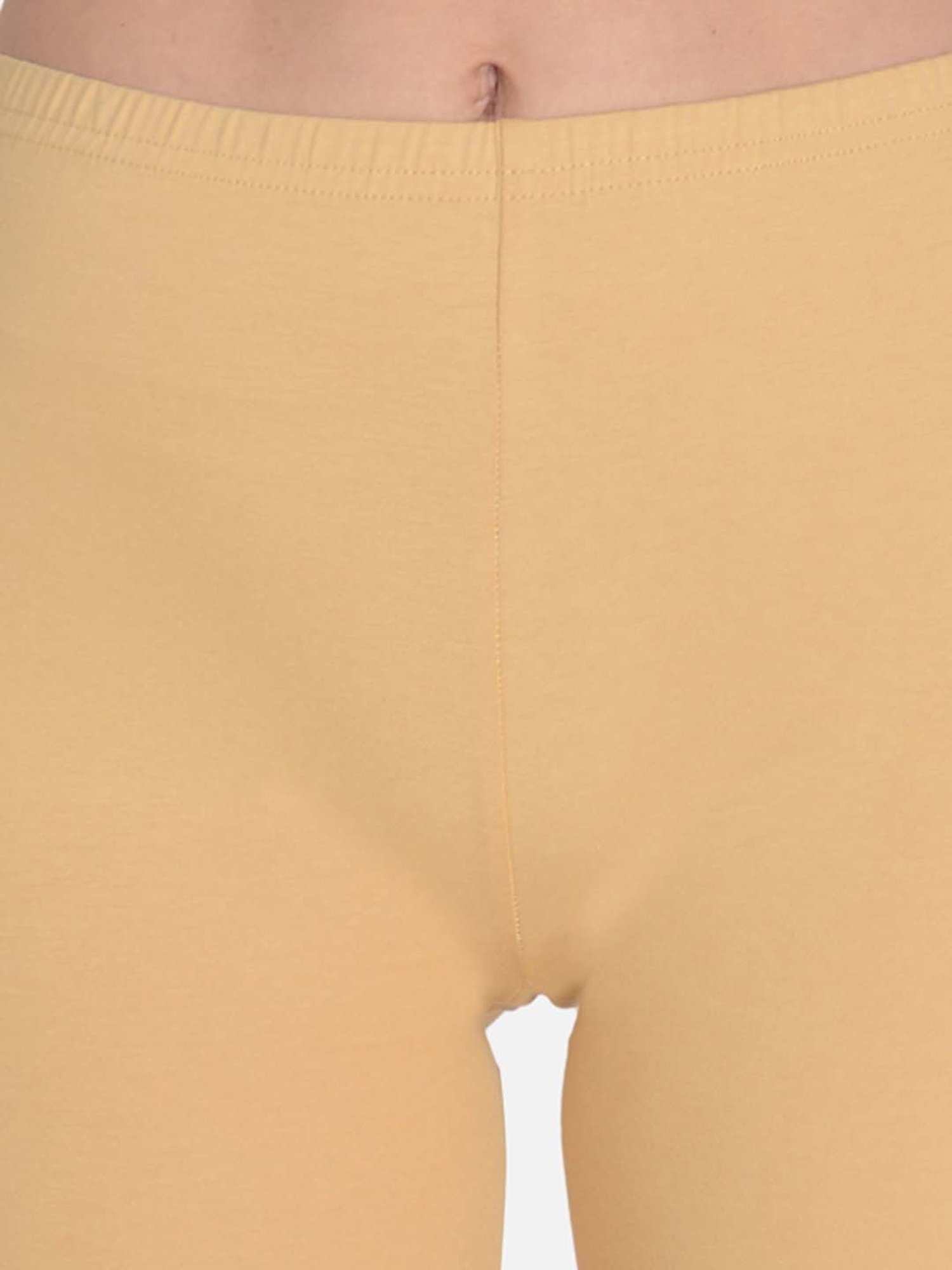 mod & shy Beige Cotton Cycling Sports Shorts