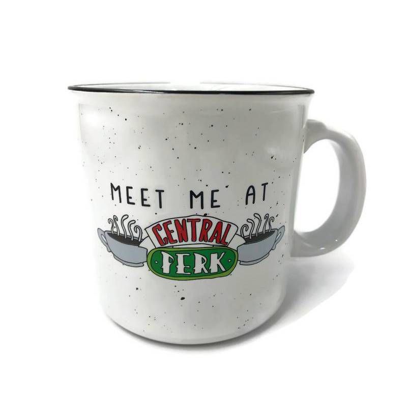 Friends 20oz Ceramic Meet Me At Central Perk Camper Mug - Silver Buffalo