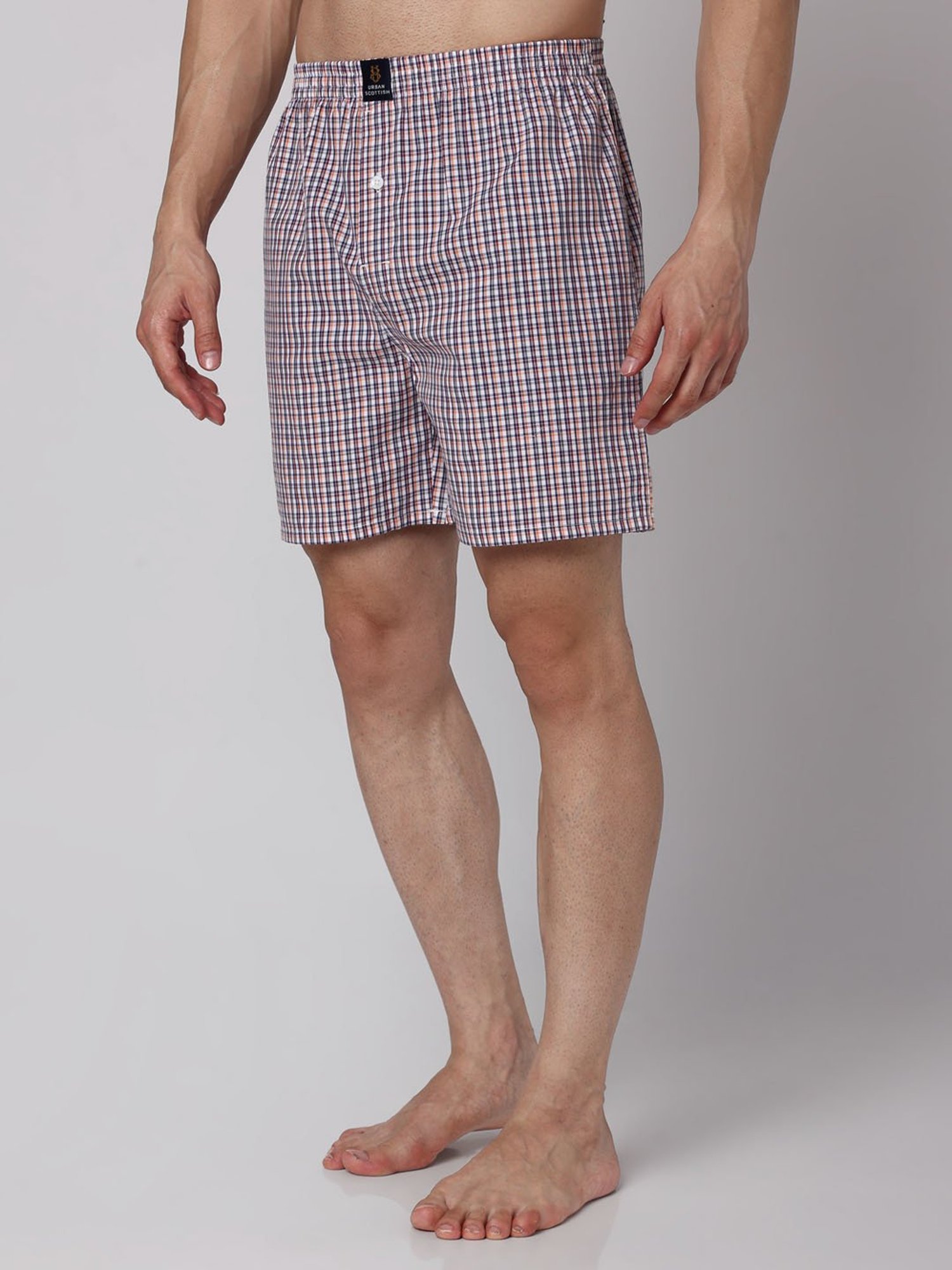 Urban Scottish Multi Cotton Regular fit Print Boxers-Pack of 3