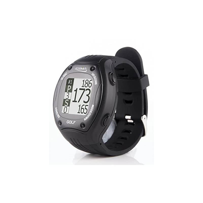 GT1 Golf Trainer GPS Golf Watch Range Finder, Preloaded Golf Courses, no Download no Subscription, Black, incl. US, Canada, Europe, Australia, New Zealand