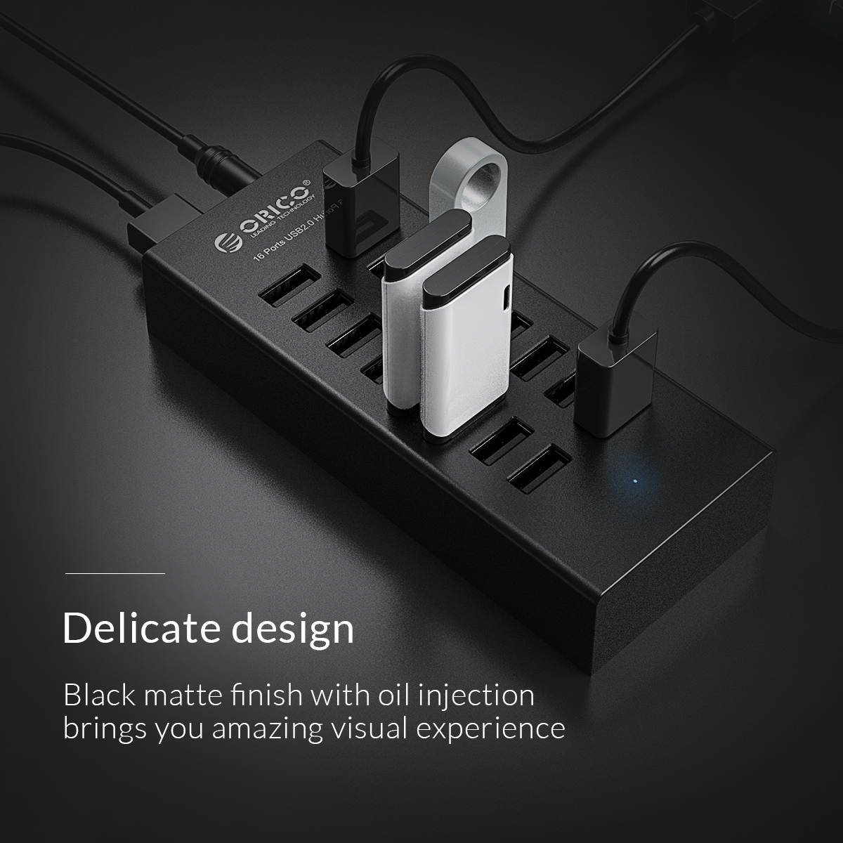 USB 3.0 Hub, Portable SuperSpeed 4 Port USB 3.0 Hub with Built-in Cable , USB Extension Multi-function USB Dock Hot Swapping Support for  Mac, PC, USB Flash Drives and Other Devices
