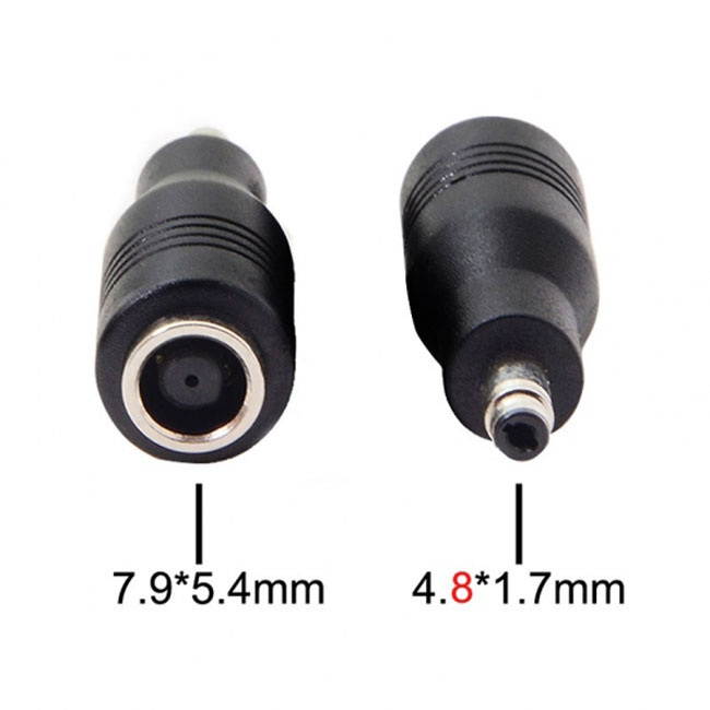 Jimier DC 7.9*5.4mm Jack to DC 4.8*1.7mm DC18-20V Power Adapter For Laptop PW-013-4817MM