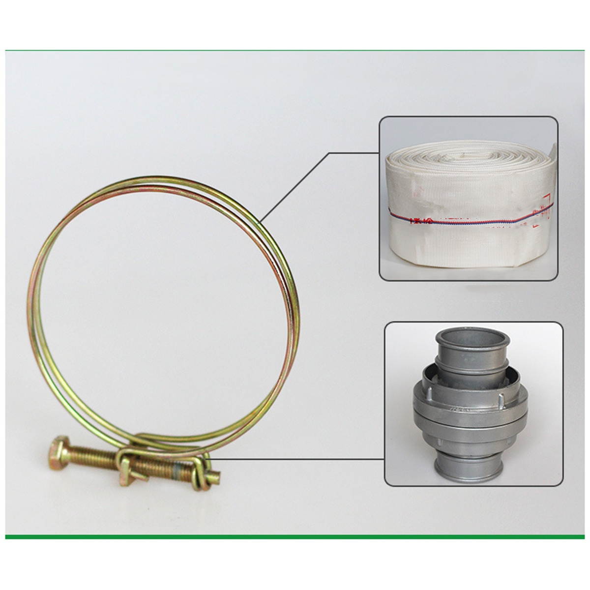 4 Pcs Wire Hose Clamp Adjustable Stainless Steel Pipe Clamp Double Wire Hose Clip Clamps for Woodworking Hoop Plumbing Fastener (4 Inch)