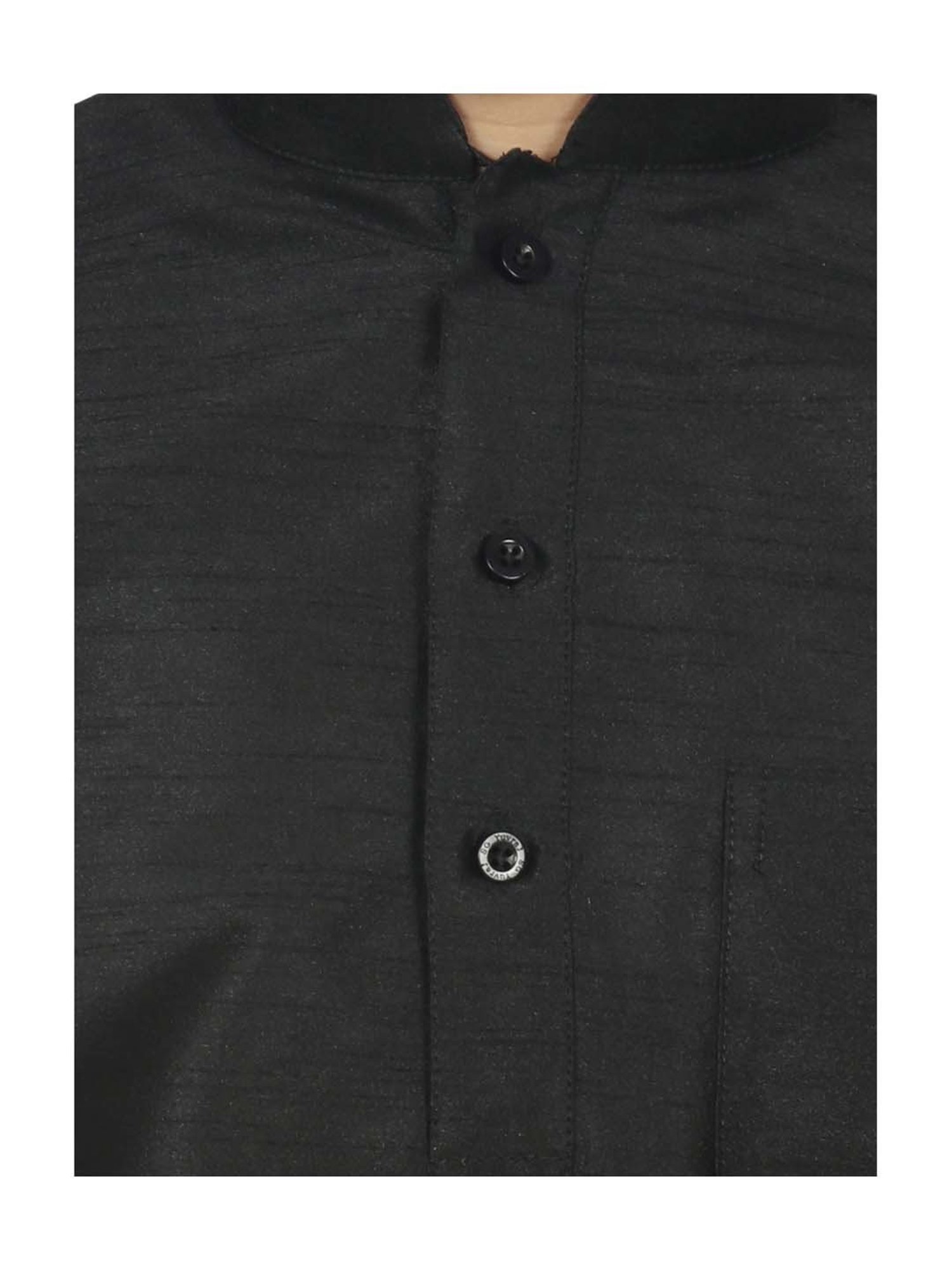 SG Yuvraj Kids Wine & Black Textured Pattern Full Sleeves Kurta Set