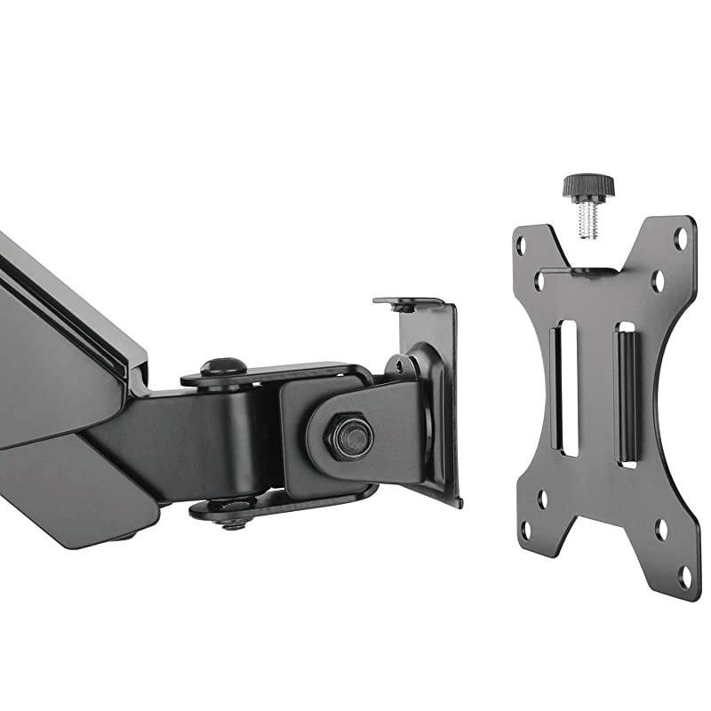 Premium Triple LCD Monitor Desk Mount Fully Adjustable Gas Spring Stand for Display up to 27 inch 154lbs Capacity GSDM003 Black