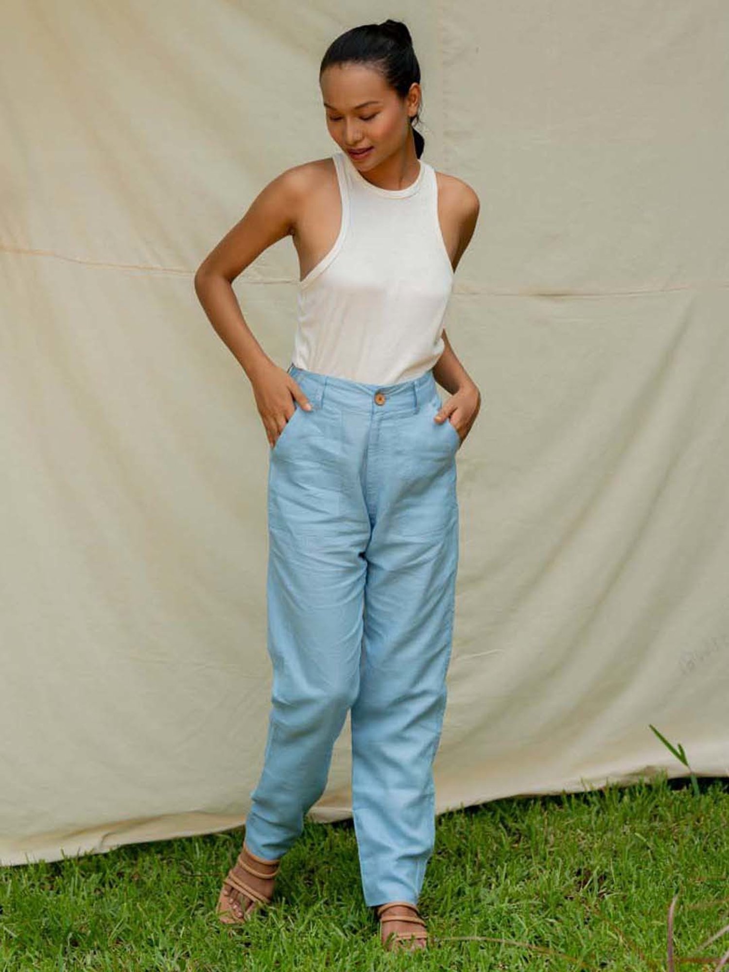 Anousshka Blue Mist Daddy Pants