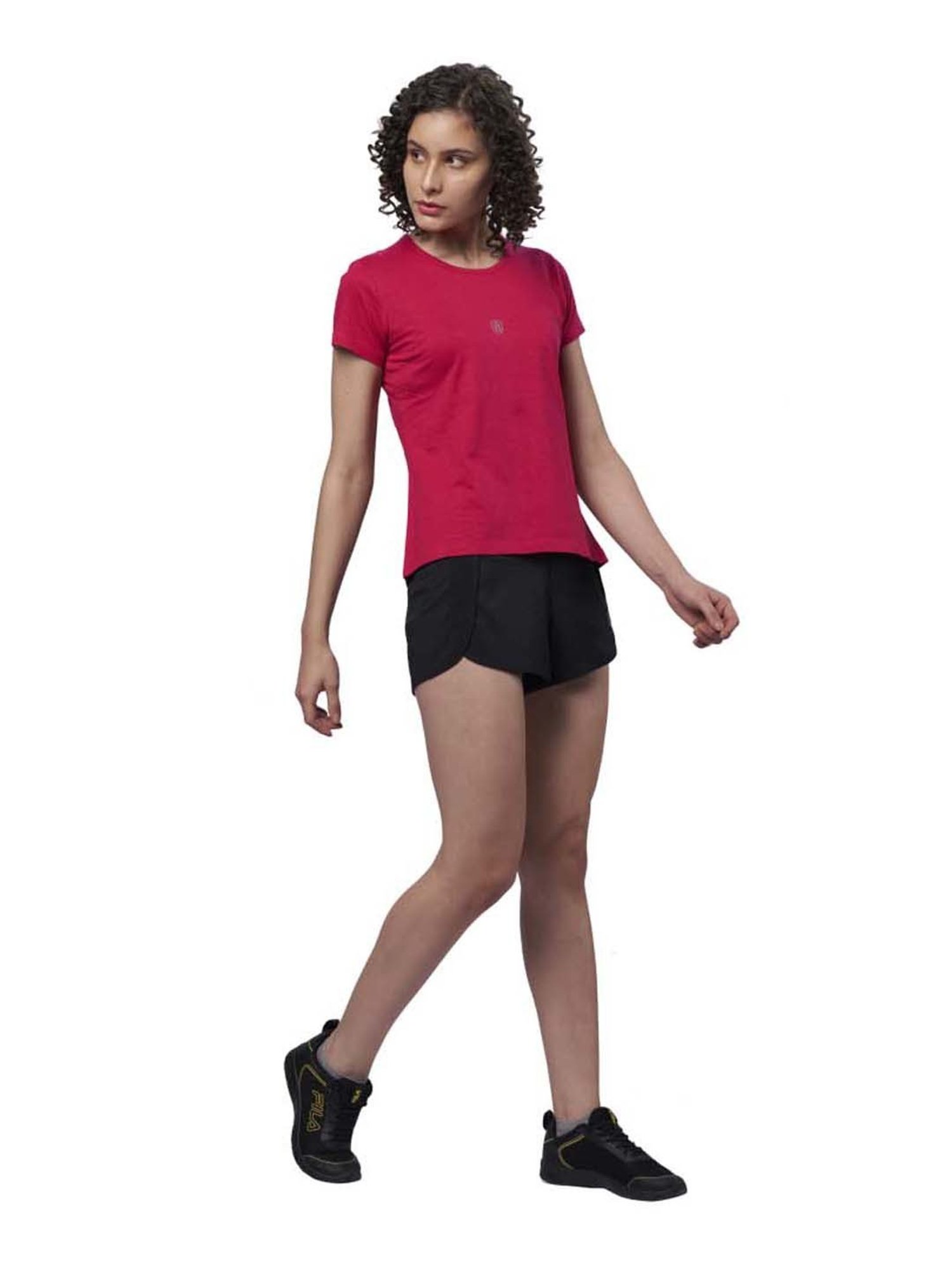 Domin8 Women Solid Training Track Pants With Drawstring Waist & Zipper Pockets