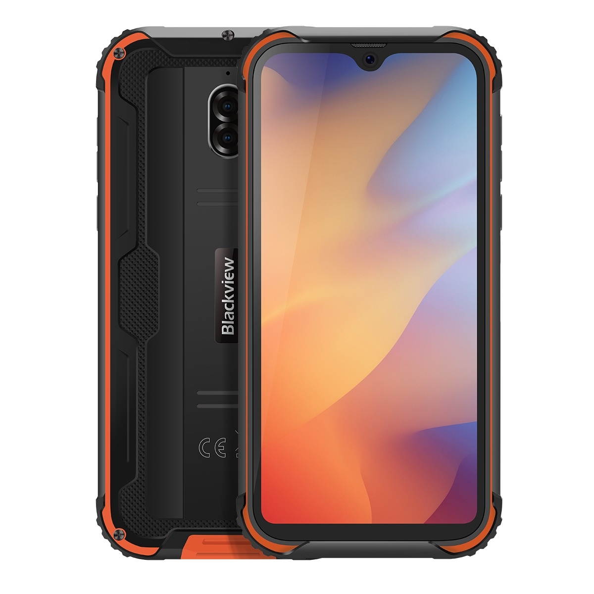 Unlocked Smartphone, Blackview BV5900 Rugged Phone, 3GB+32GB, IP68/IP69K/MIL-STD-810G Waterproof Dustproof Shockproof, Dual Back Cameras, 5580mAh Battery, Face & Fingerprint Identification,