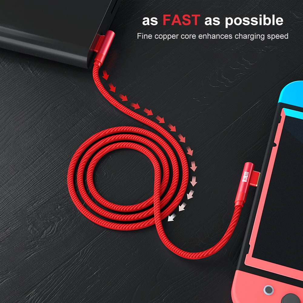 USB Type-C Charging Cable for Nintendo Switch Fast Game Console Charging Line 5ft Long (Blue)