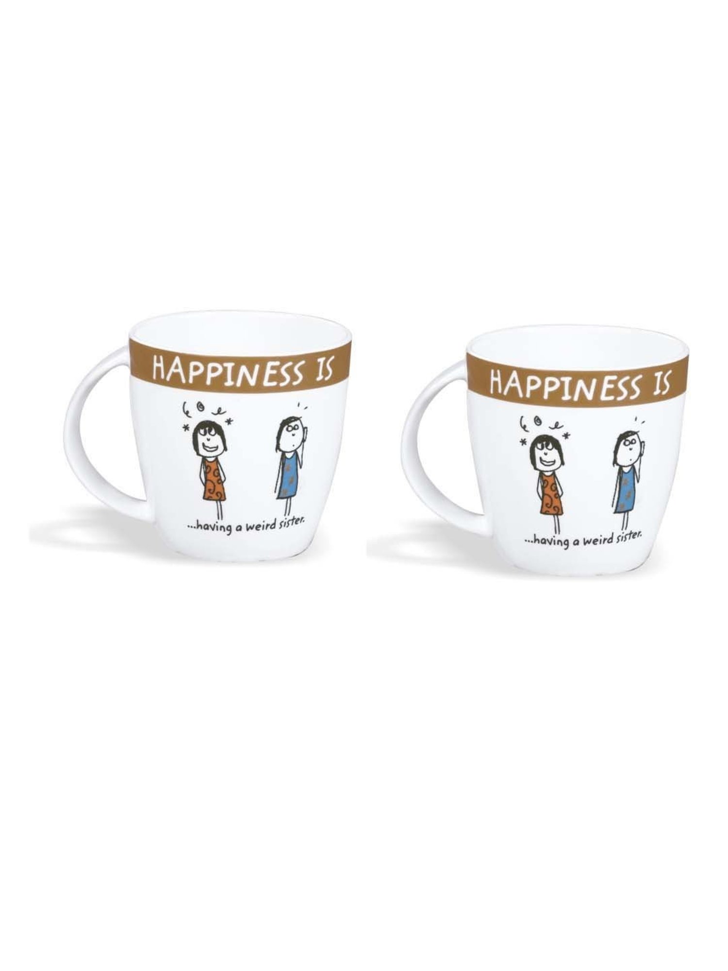 Clay Craft Multicolor Ceramic 7.5 cm Milk Mug (0.27 L) - Set of 2