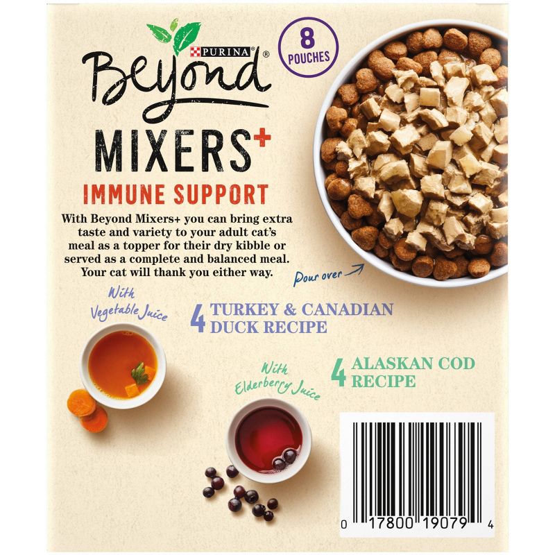 Purina Beyond Mixers Immune Support Poultry & Fish In Gravy Wet Cat Food - 1.55oz/8ct