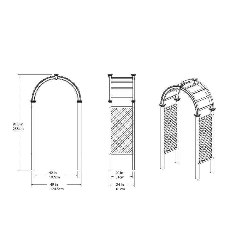 91.5" Livingston Arbor - Vita