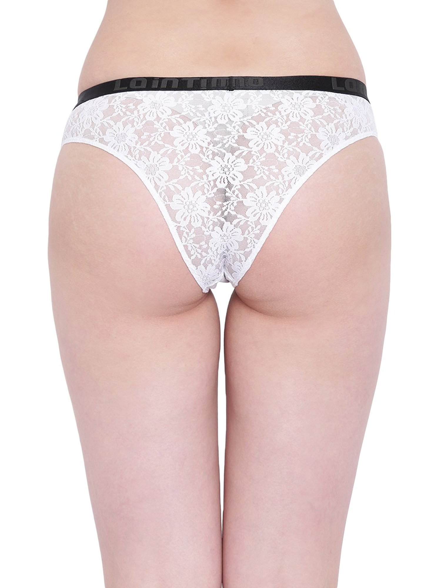 La Intimo White Lace Bikini Panty