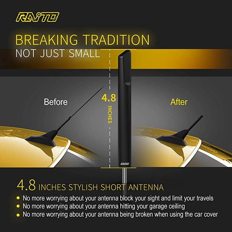 48Inch AM FM Radio Short Antenna Compatible with Ford Mustang 19942009