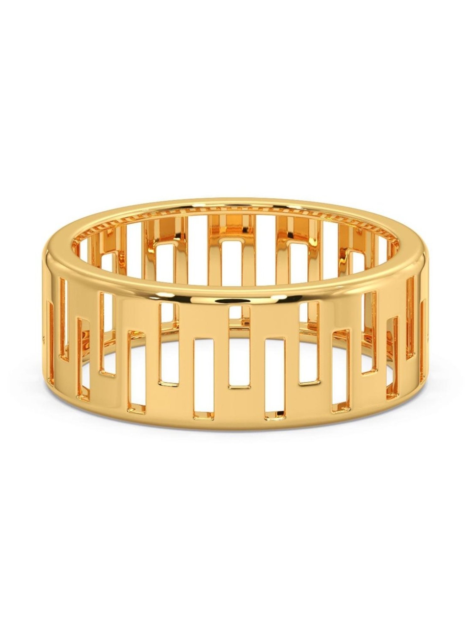 Candere by Kalyan Jewellers 18K Yellow Gold BIS Hallmark Ring for Men