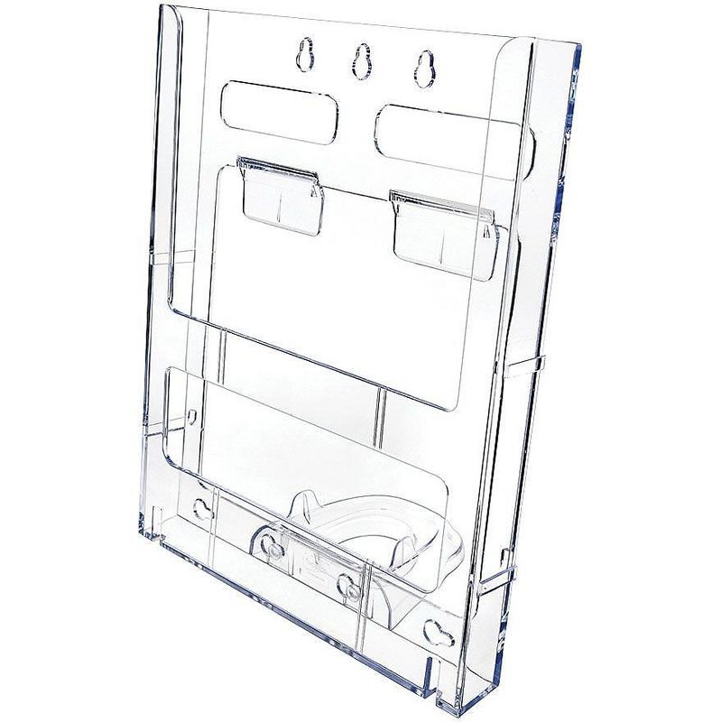 Deflecto Literature Holder Magazine 1-1/4"x9"x11-1/4" Clear 772001