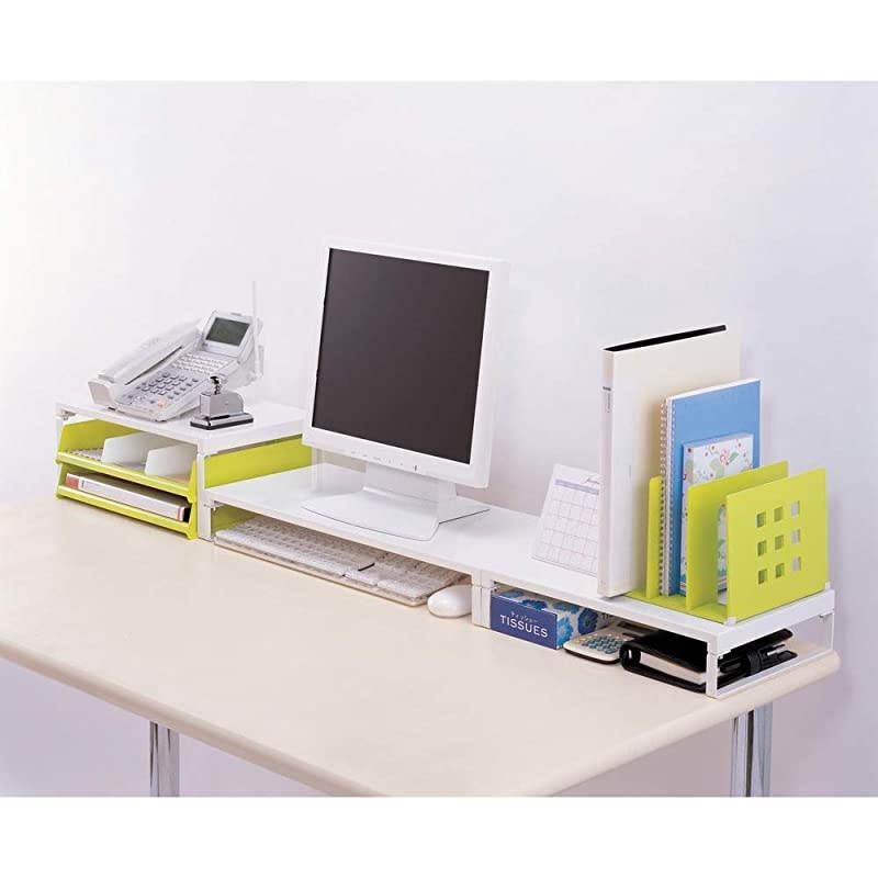 LAB Desktop Stand, 9.8 x 23.2 x 3.1 inches, White (A7332-0)