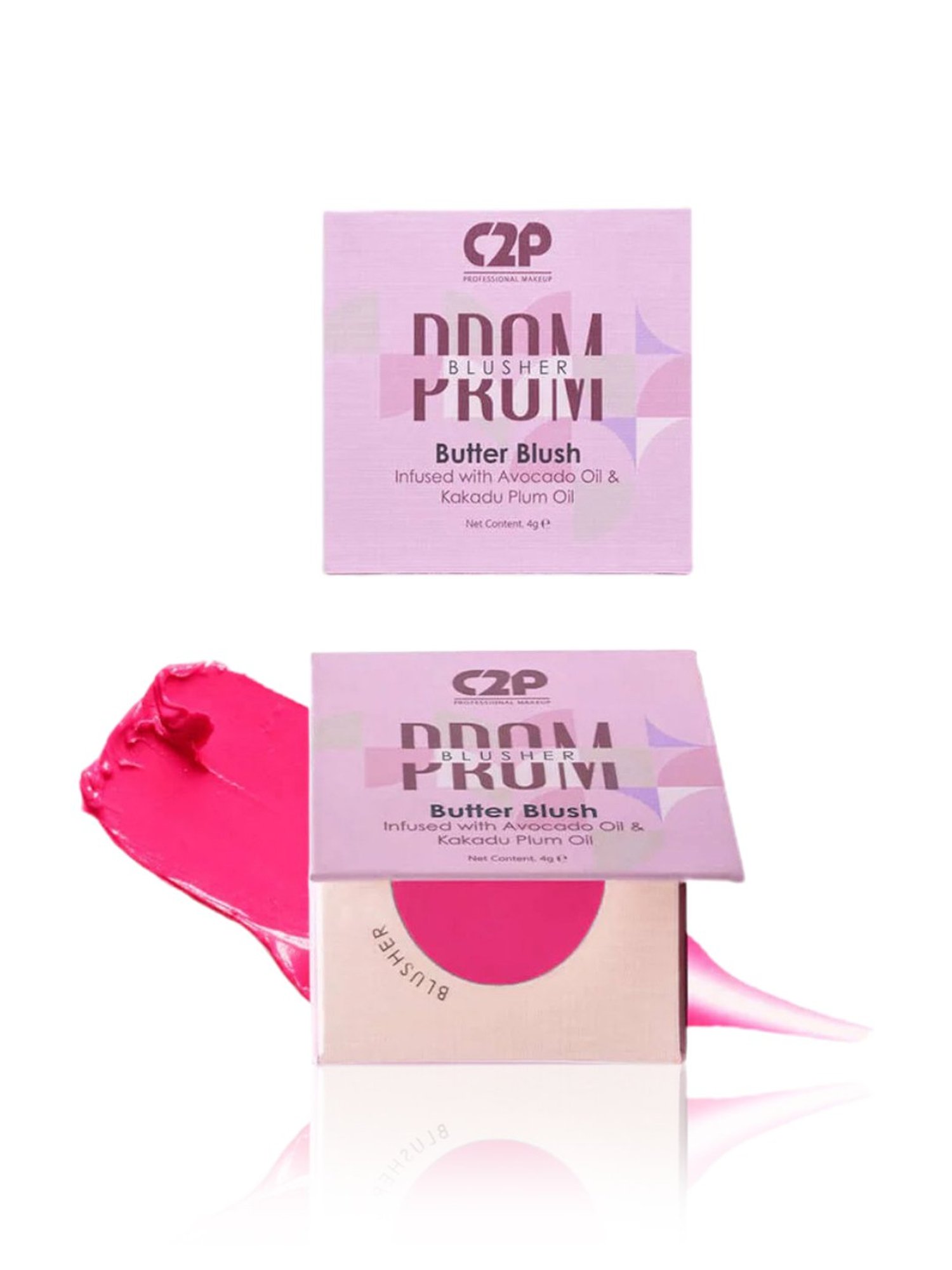 C2P PROFESSIONAL MAKEUP Prom Butter Blush Blusher She's Blushing 02 - 4 gm