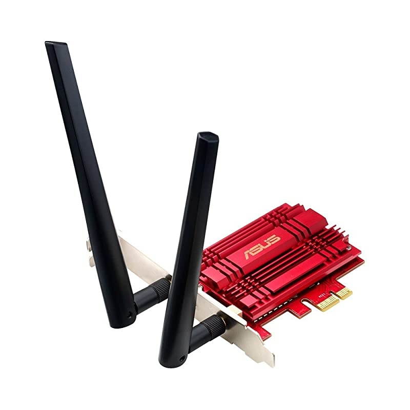 PCE-AC56 Dual-Band 2x2 AC1300 WiFi PCIe Adapter with Heat Sink, Detachable Antennas and Antenna Base